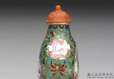 图片[2]-Metal-body cloisonne  and painted enamel snuff bottle with a western  mother-and-child design, Qianlong reign (1735-1796), Qing dynasty-China Archive